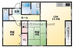 第6コーポ平野の物件間取画像